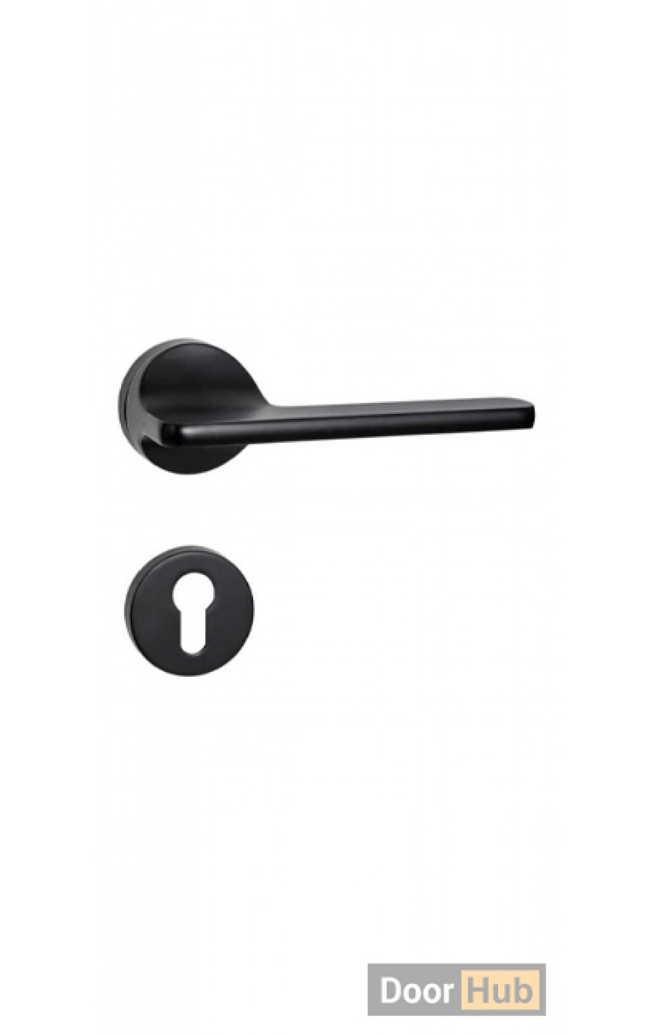 Como Matte Black Square Lever Handle for Interior Doors